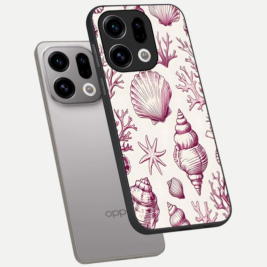 Pink Power Sparks phone case For Oppo Find X9 showing premium glass back cover with detailed artwork
