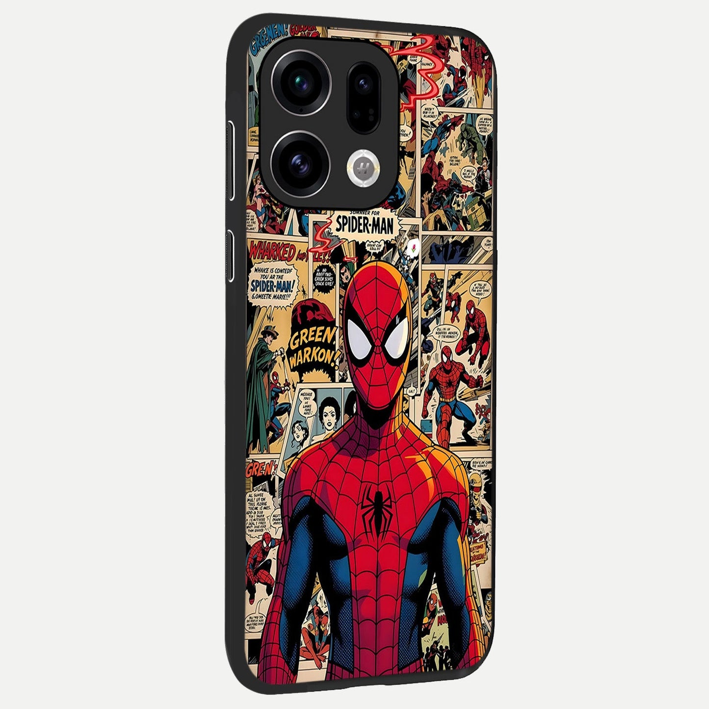 Aesthetic Spider back cover For Oppo Find X9 slim fit glass case with vibrant aesthetic design