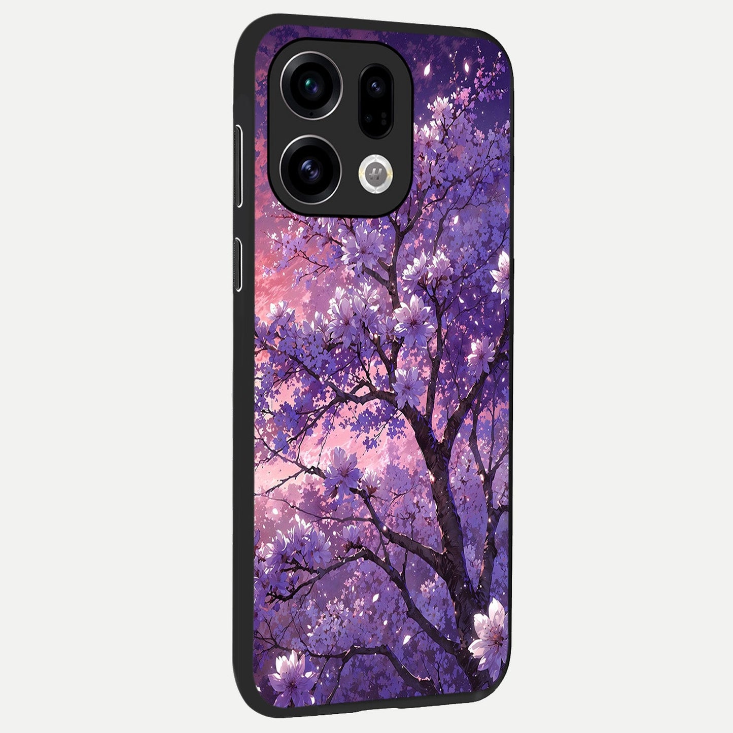 Blossom Tree back cover For Oppo Find X9 slim fit glass case with vibrant aesthetic design