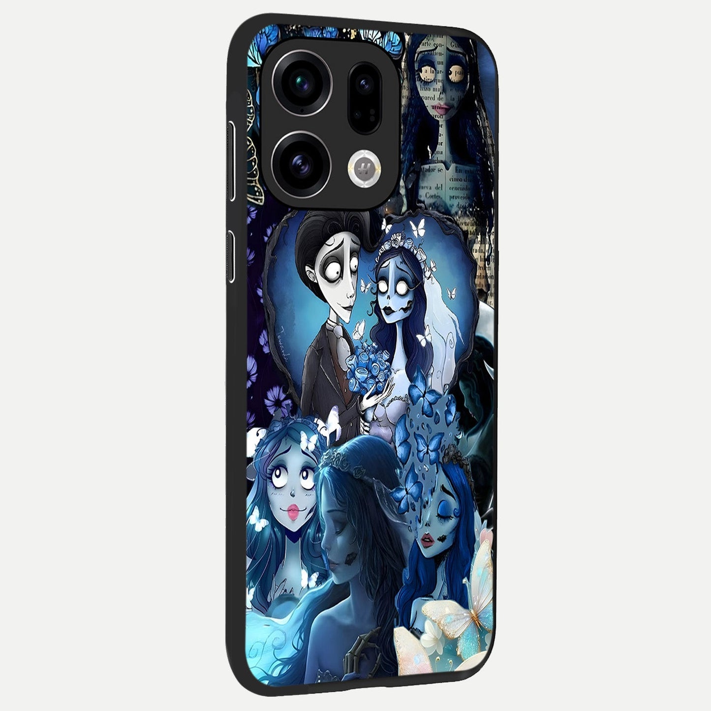 Butterfly Ghost Soul back cover For Oppo Find X9 slim fit glass case with vibrant aesthetic design