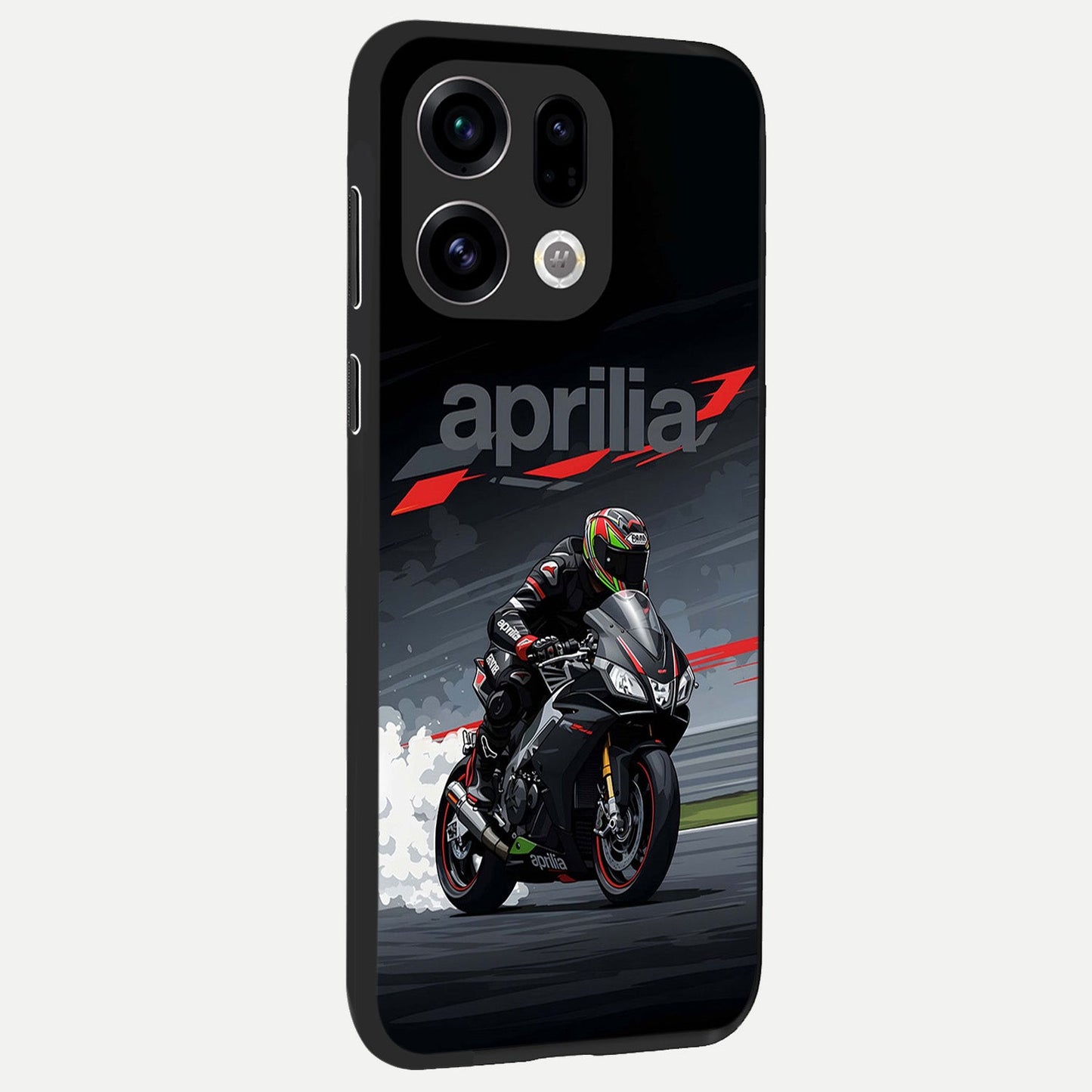 Dark Aprilla back cover For Oppo Find X9 slim fit glass case with vibrant aesthetic design