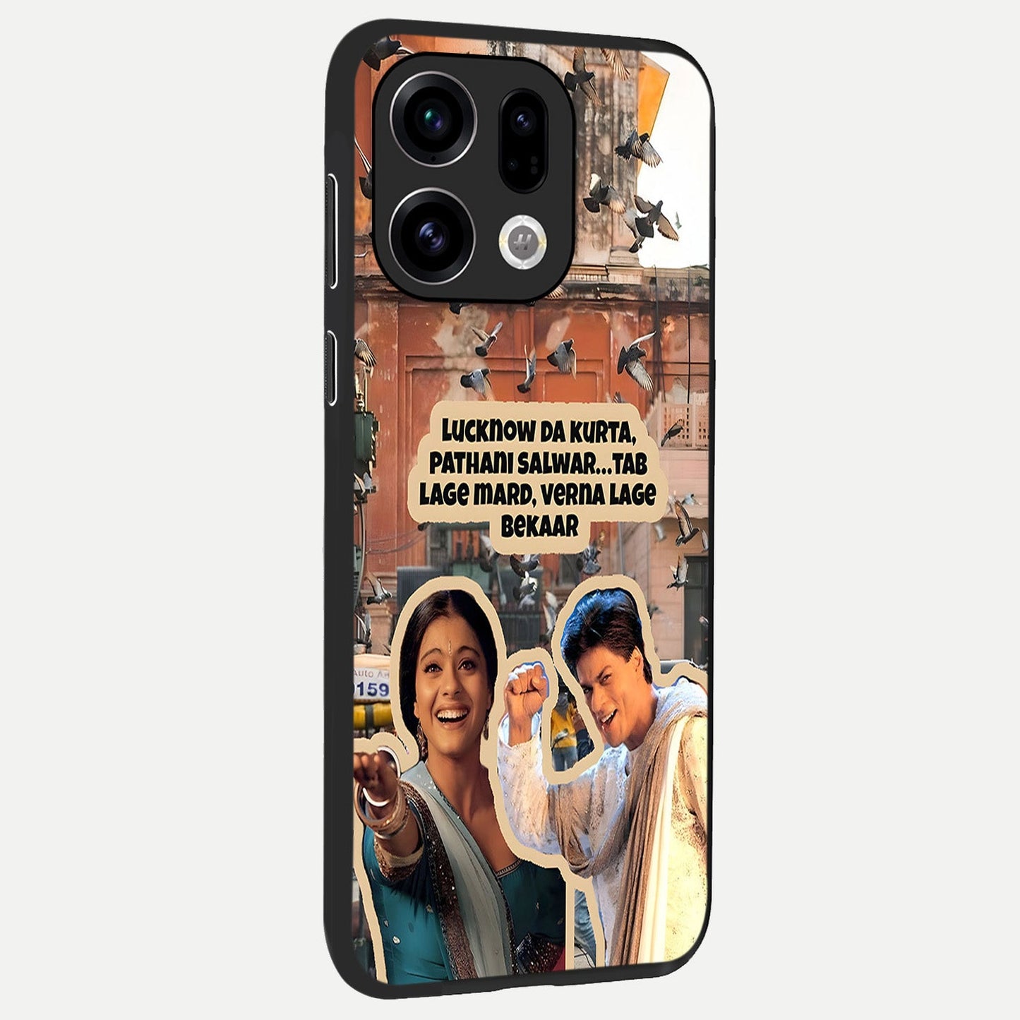 Desi Retro Vibes back cover For Oppo Find X9 slim fit glass case with vibrant aesthetic design