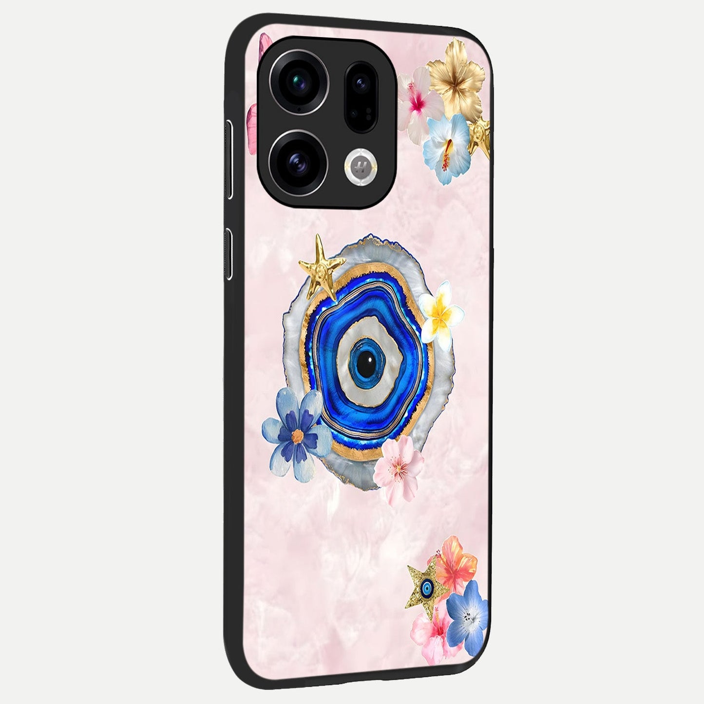 Divine Aura Bloom back cover For Oppo Find X9 slim fit glass case with vibrant aesthetic design