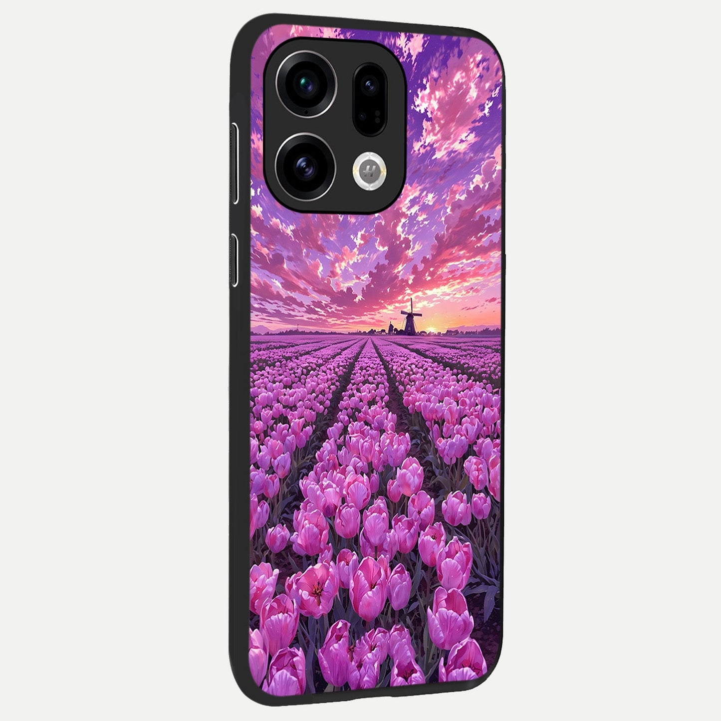 Lavender Dream Skies back cover For Oppo Find X9 slim fit glass case with vibrant aesthetic design