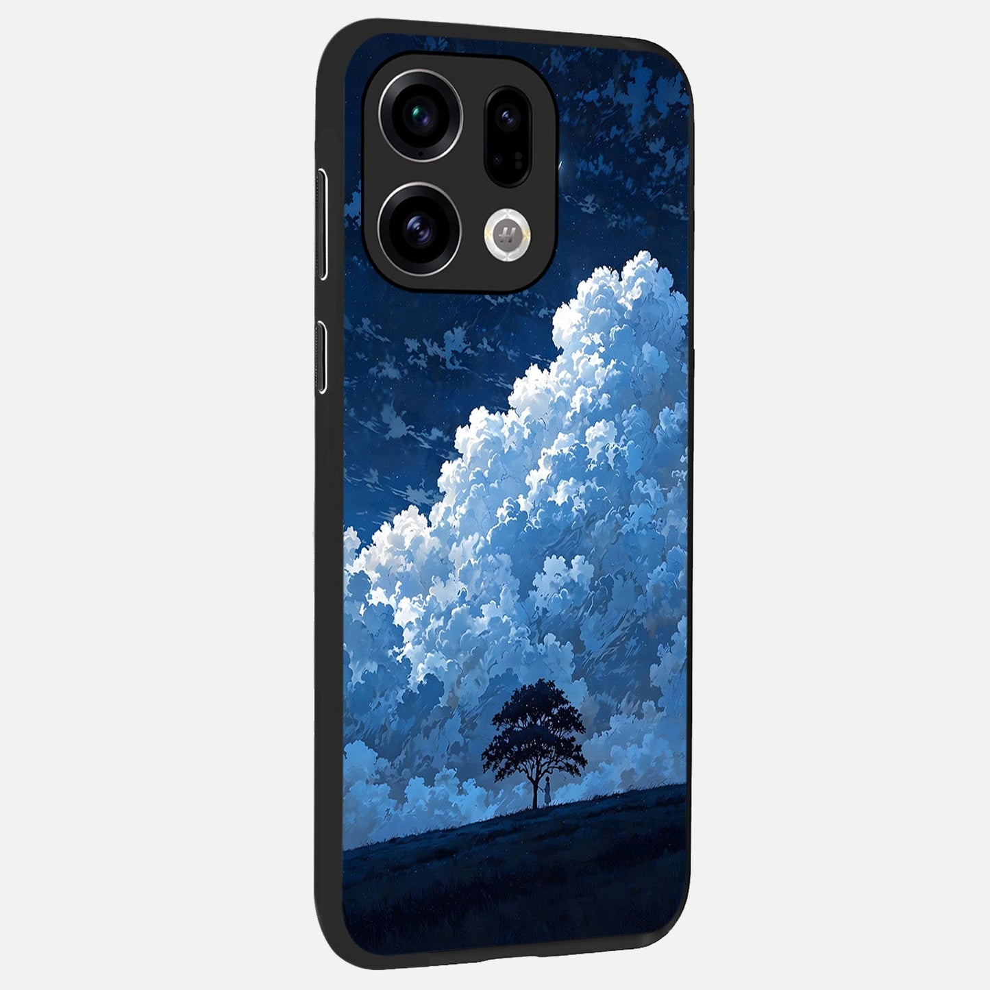 Midnight Sky Serenity back cover For Oppo Find X9 slim fit glass case with vibrant aesthetic design