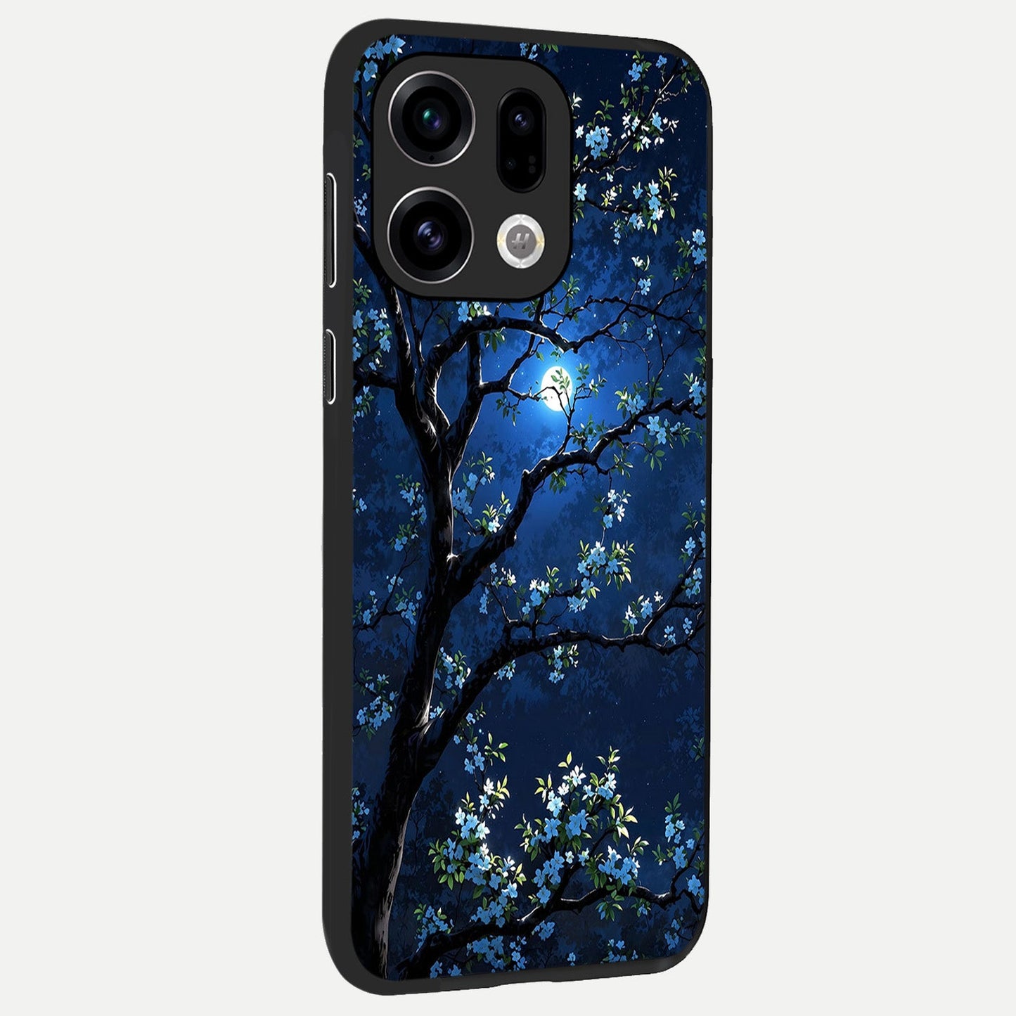 Mystic Floral Night back cover For Oppo Find X9 slim fit glass case with vibrant aesthetic design