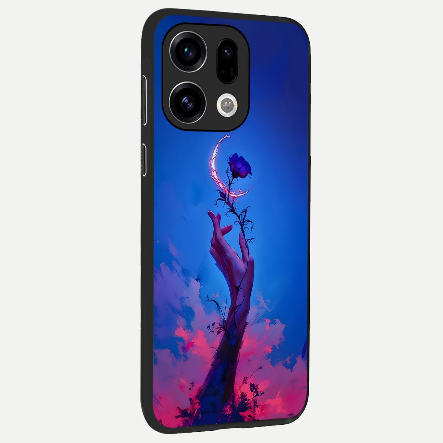 Mystic Hand back cover For Oppo Find X9 slim fit glass case with vibrant aesthetic design