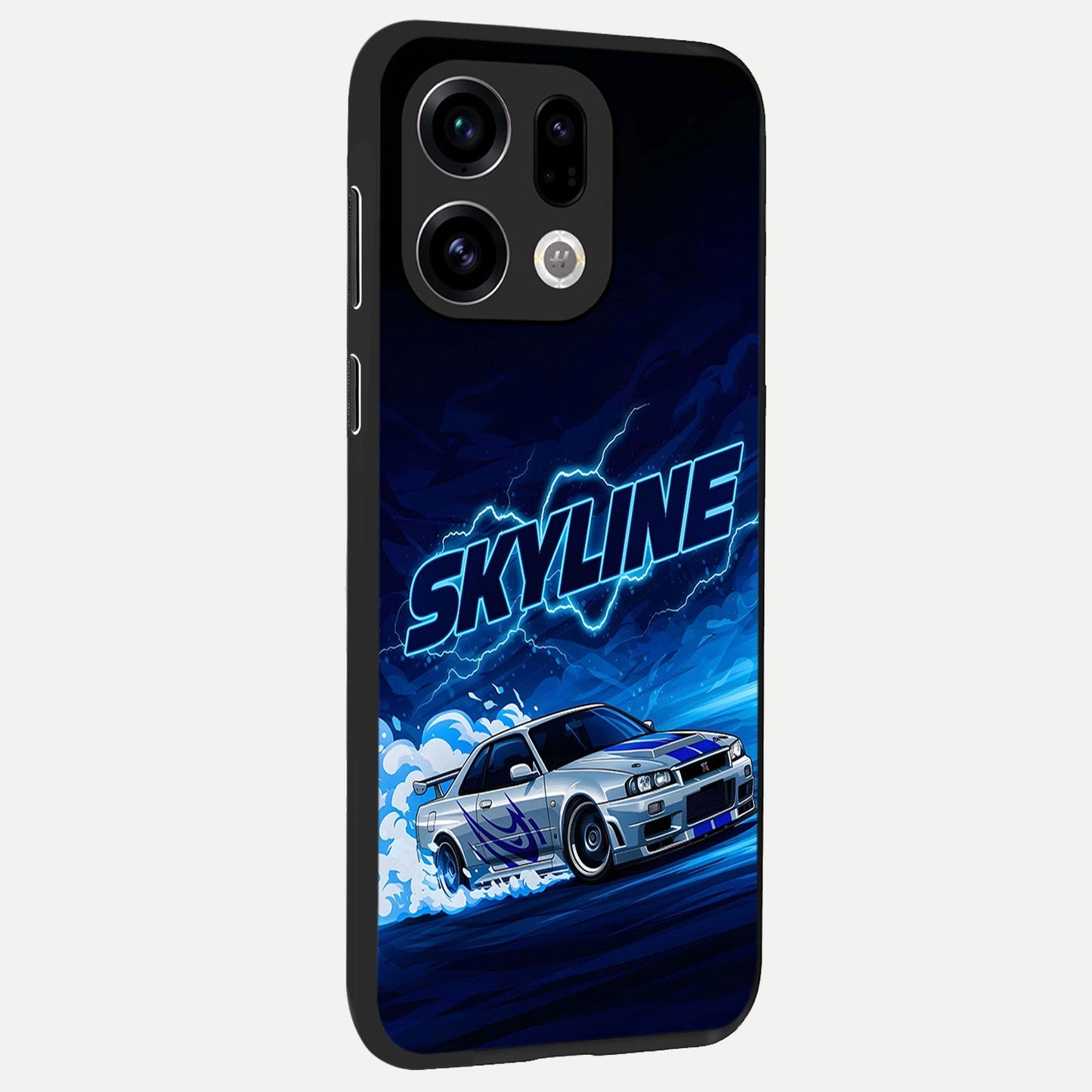 Neon Drift Beast back cover For Oppo Find X9 slim fit glass case with vibrant aesthetic design