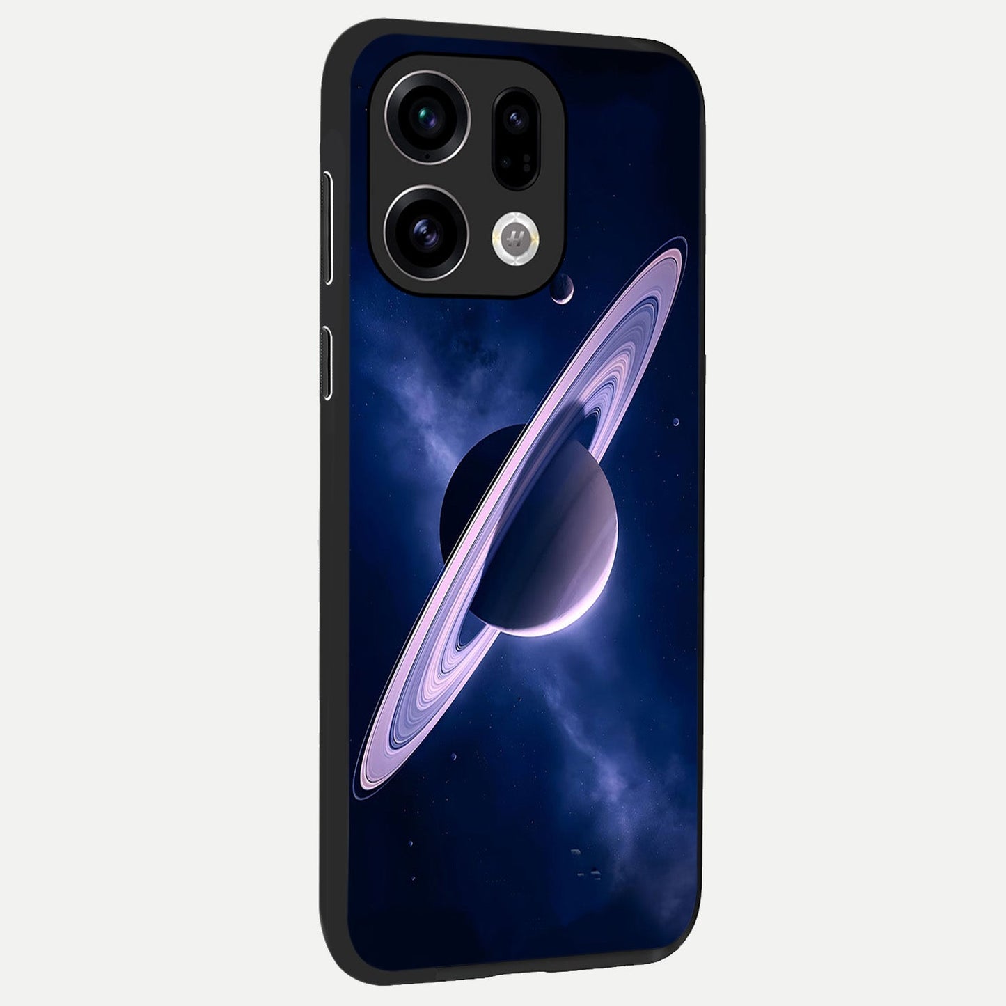 Saturn Ring Mystique back cover For Oppo Find X9 slim fit glass case with vibrant aesthetic design