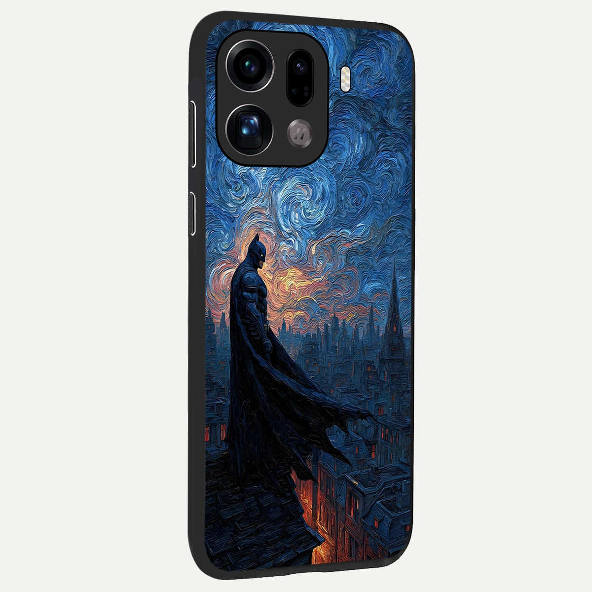 Dark Knight Dusk back cover For Oppo Find X9 Pro slim fit glass case with vibrant aesthetic design