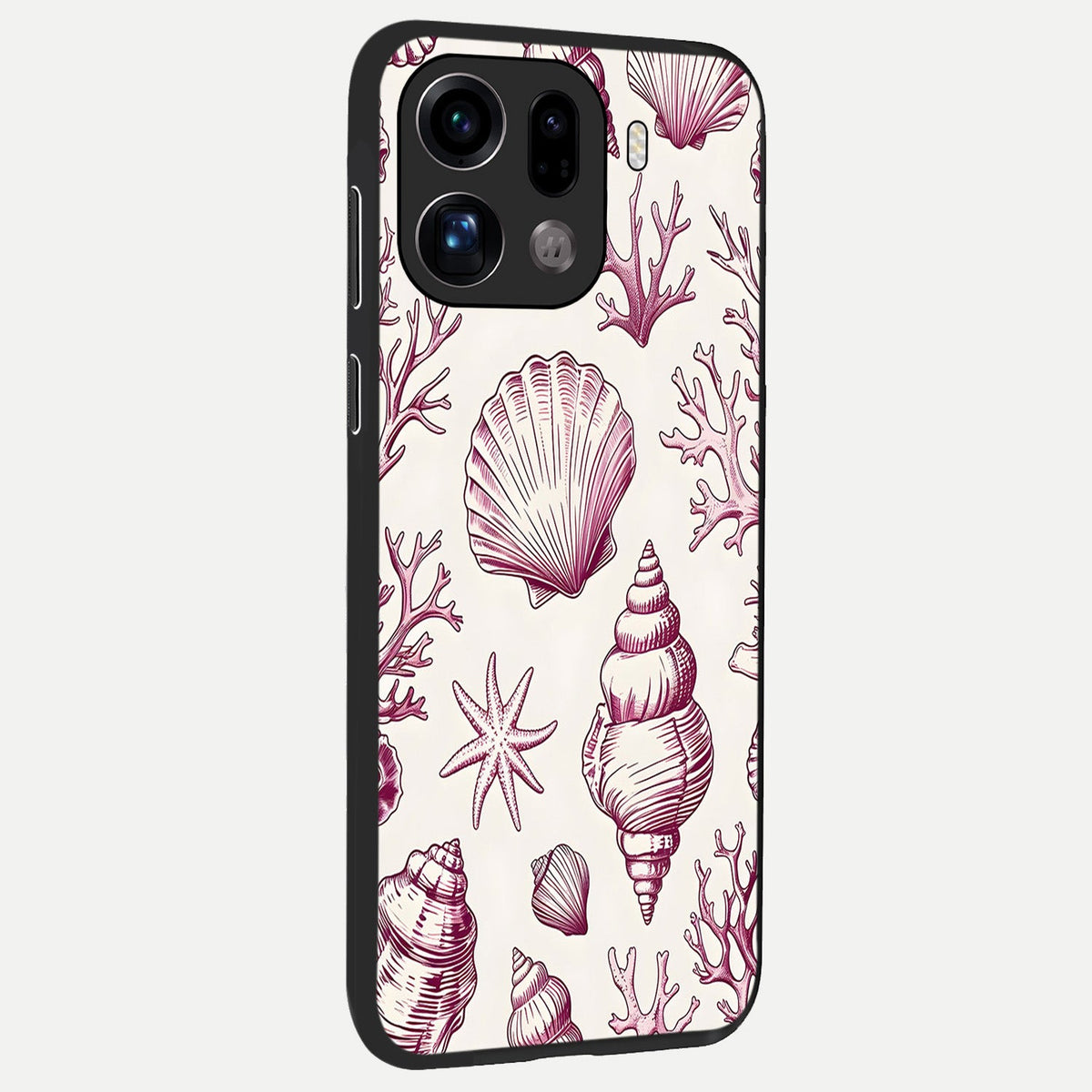 Pink Power Sparks back cover For Oppo Find X9 Pro slim fit glass case with vibrant aesthetic design