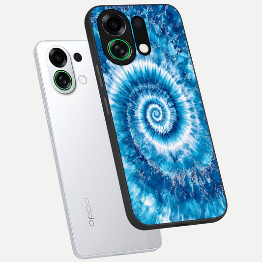 Blue Galaxy Wave phone case For Oppo K13 Turbo showing premium glass back cover with detailed artwork