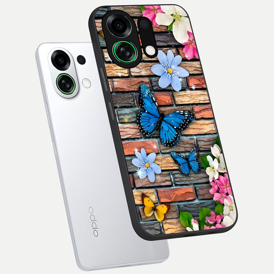 Brick Bloom Flight phone case For Oppo K13 Turbo showing premium glass back cover with detailed artwork
