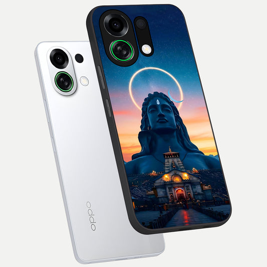Eternal Shiva Aura phone case For Oppo K13 Turbo showing premium glass back cover with detailed artwork