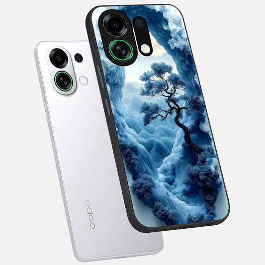 Frozen Serenity Gate phone case For Oppo K13 Turbo showing premium glass back cover with detailed artwork