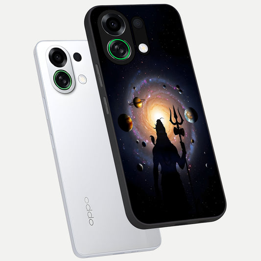 Galactic Shiva Vision phone case For Oppo K13 Turbo showing premium glass back cover with detailed artwork