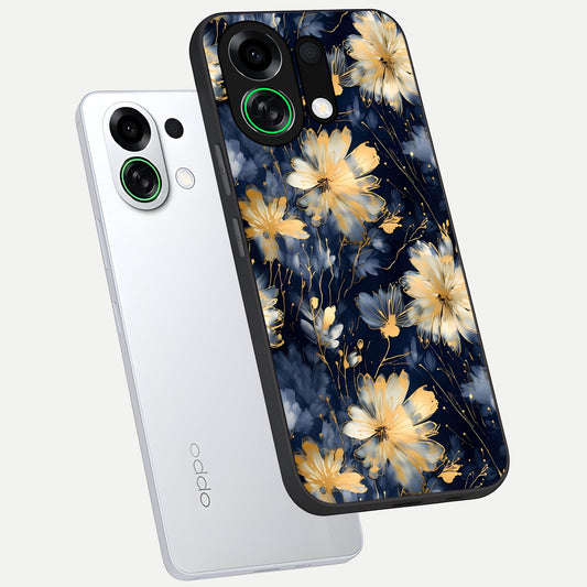 Royal Petal Dream phone case For Oppo K13 Turbo showing premium glass back cover with detailed artwork