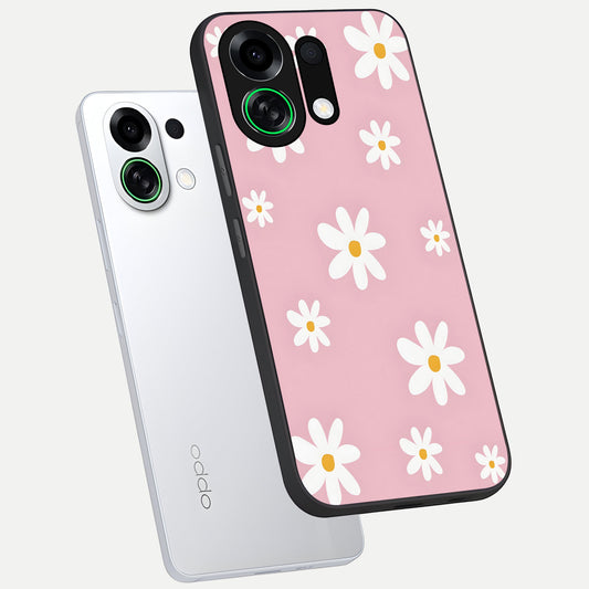 Soft Daisy Bliss phone case For Oppo K13 Turbo showing premium glass back cover with detailed artwork