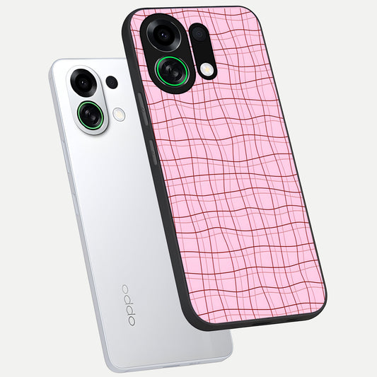 Soft Grid Bliss phone case For Oppo K13 Turbo showing premium glass back cover with detailed artwork