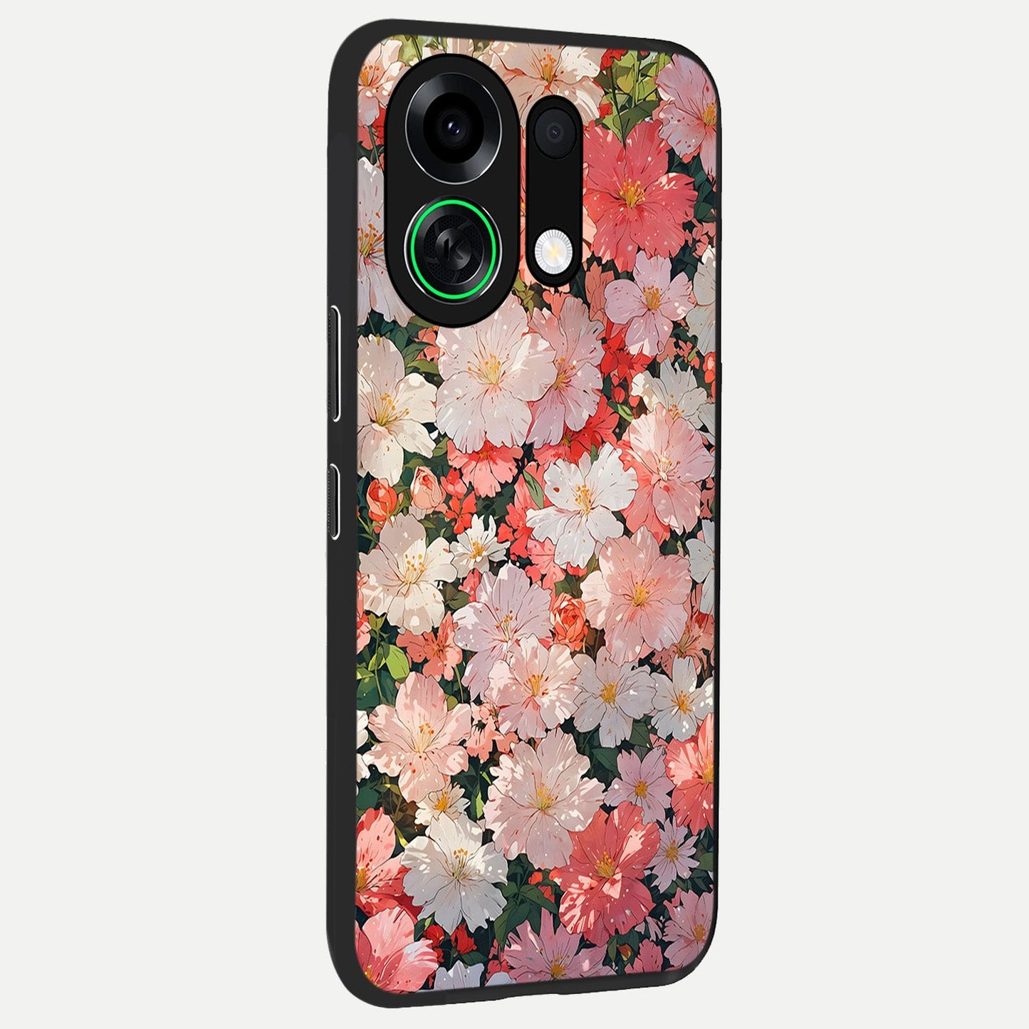 Blush Bloom Field back cover For Oppo K13 Turbo slim fit glass case with vibrant aesthetic design