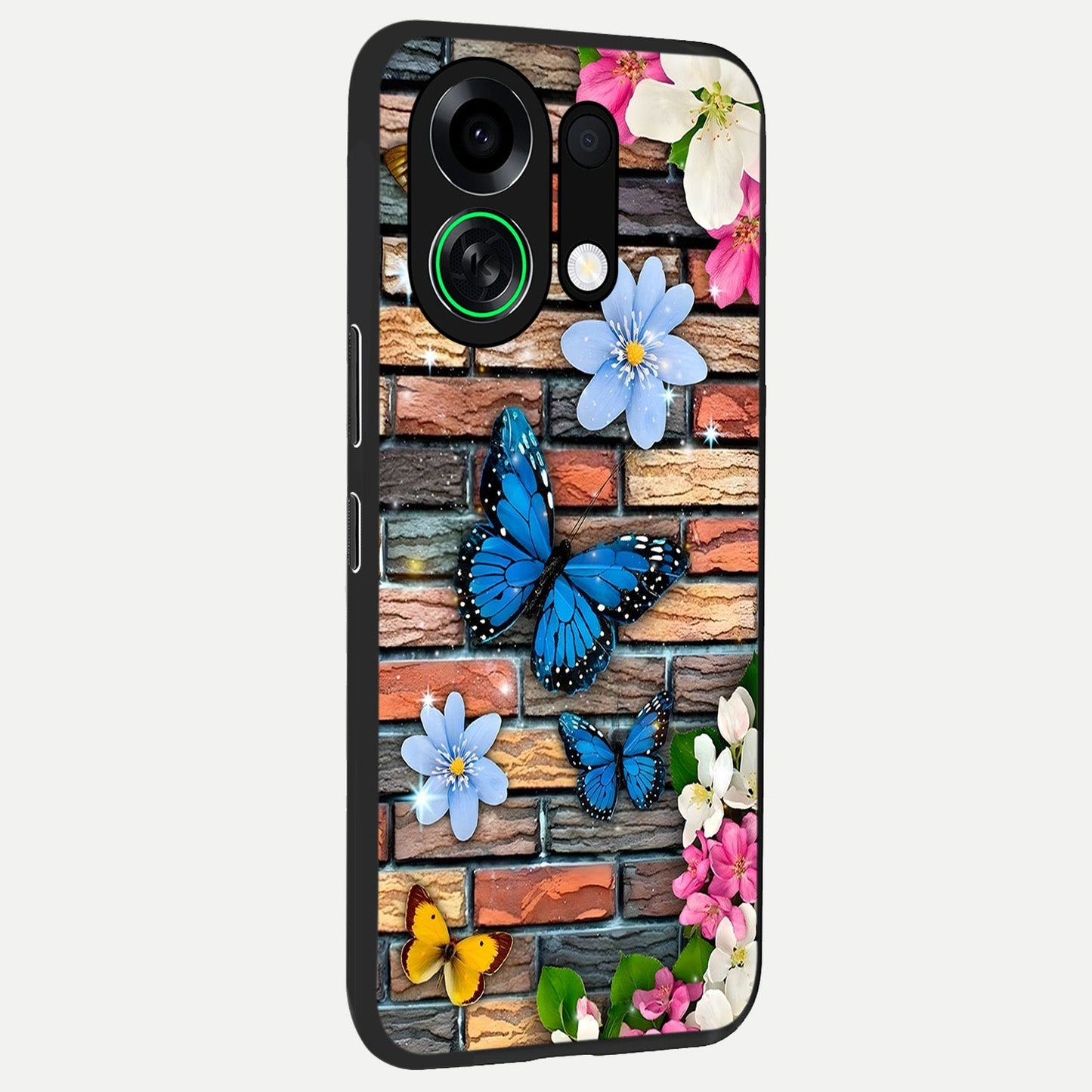 Brick Bloom Flight back cover For Oppo K13 Turbo slim fit glass case with vibrant aesthetic design