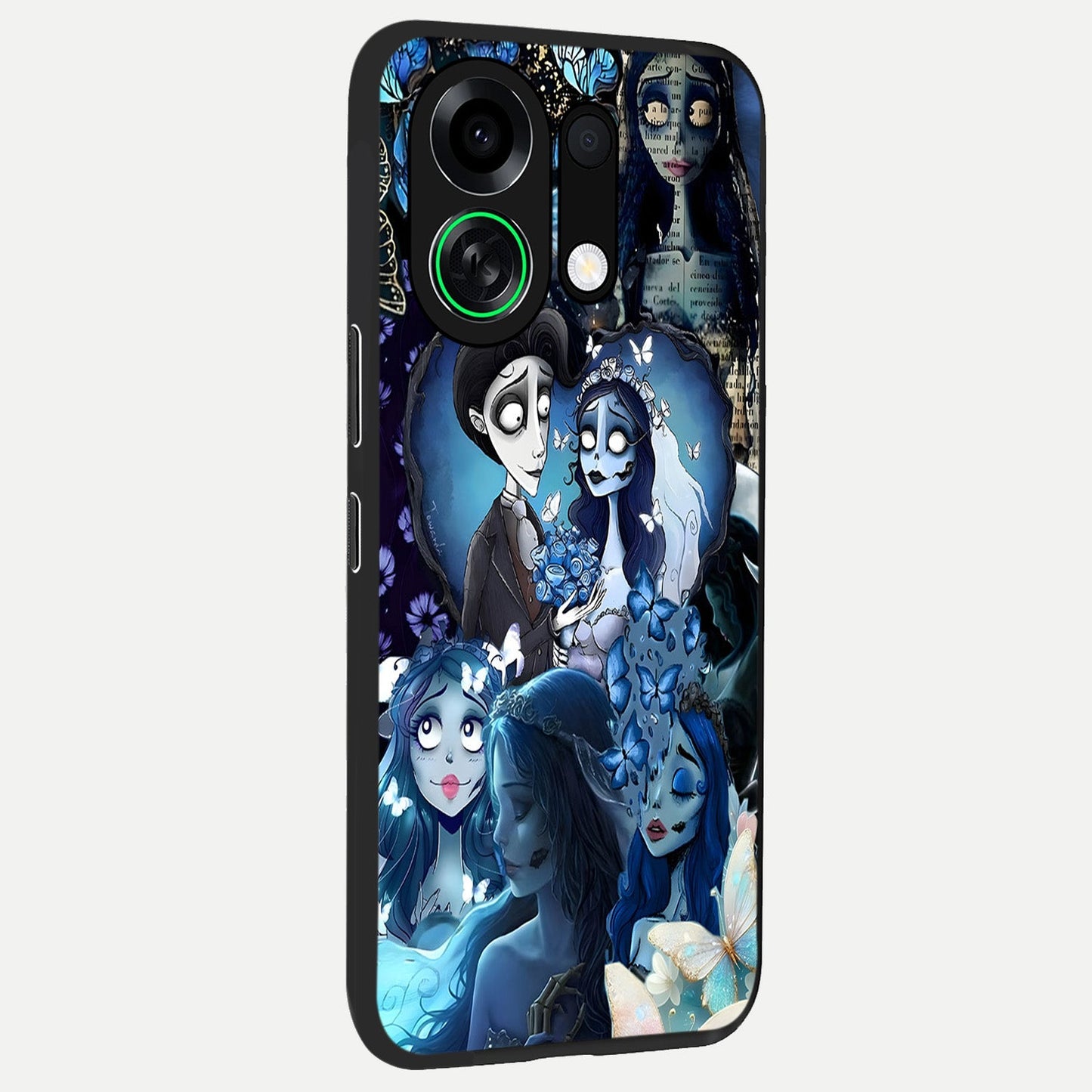 Butterfly Ghost Soul back cover For Oppo K13 Turbo slim fit glass case with vibrant aesthetic design