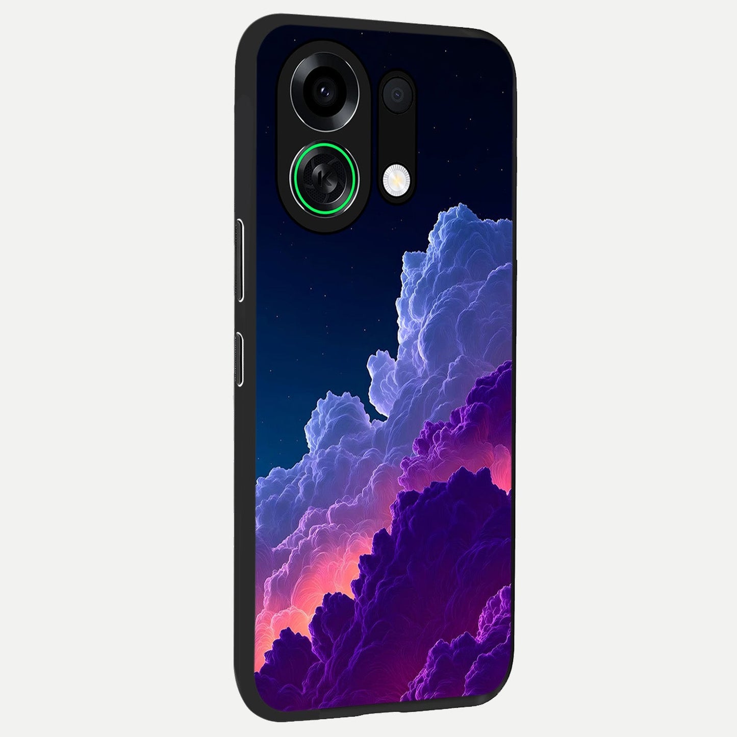 Dreamy Cloud Skies back cover For Oppo K13 Turbo slim fit glass case with vibrant aesthetic design