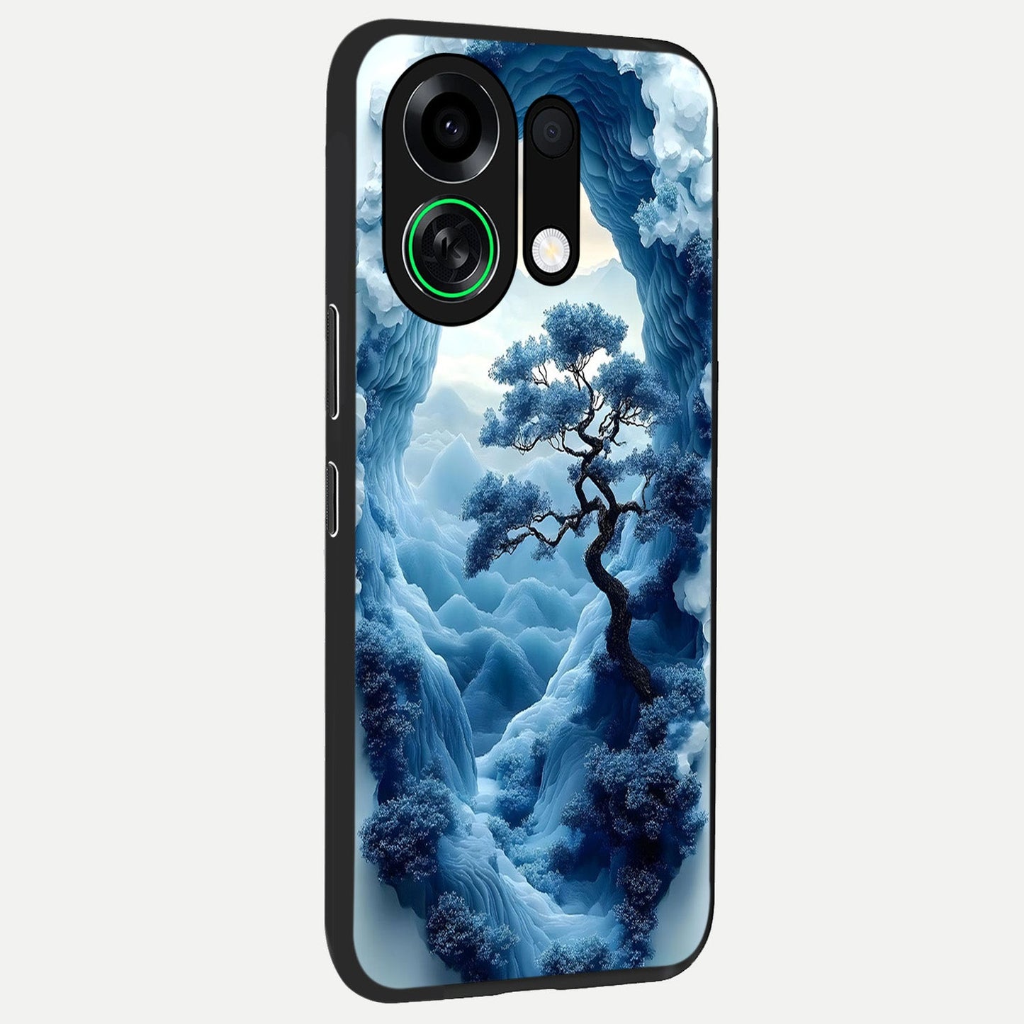 Frozen Serenity Gate back cover For Oppo K13 Turbo slim fit glass case with vibrant aesthetic design
