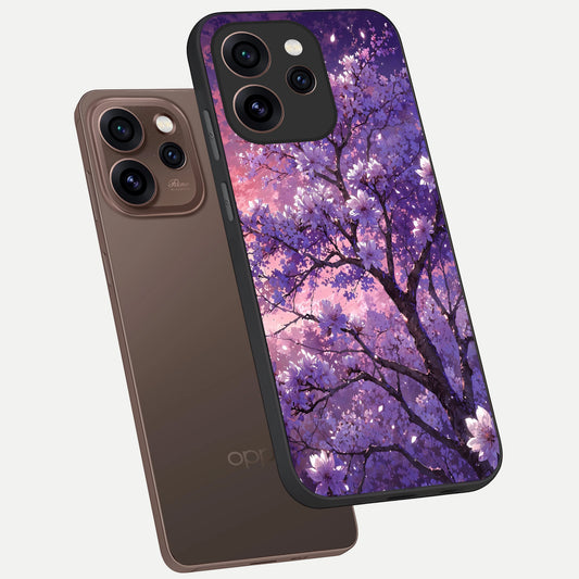 Blossom Tree phone case For Oppo Reno 15 Pro showing premium glass back cover with detailed artwork