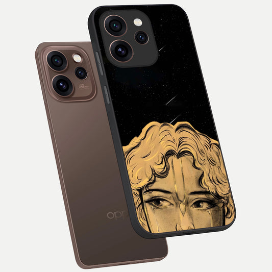 Celestial Gods Plan phone case For Oppo Reno 15 Pro showing premium glass back cover with detailed artwork