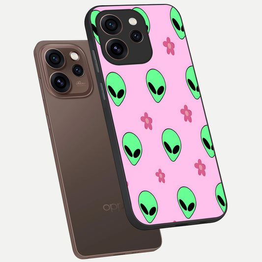 Cosmic Cute Crush phone case For Oppo Reno 15 Pro showing premium glass back cover with detailed artwork