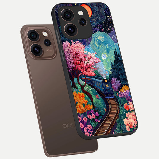 Digital Art phone case For Oppo Reno 15 Pro showing premium glass back cover with detailed artwork