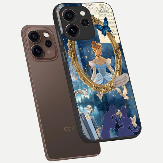 Midnight Queen phone case For Oppo Reno 15 Pro showing premium glass back cover with detailed artwork