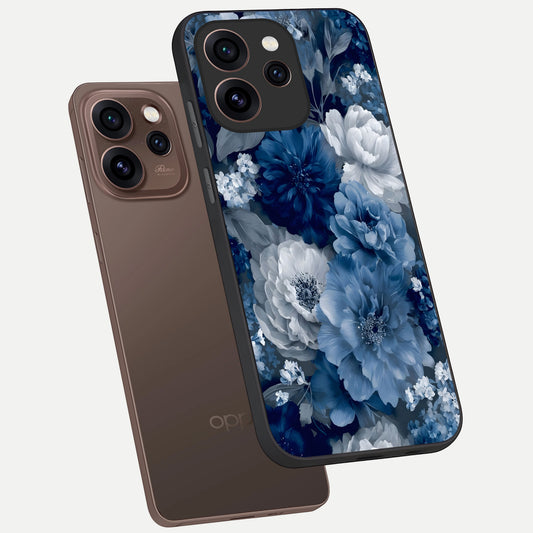 Royal Bloom Garden phone case For Oppo Reno 15 Pro showing premium glass back cover with detailed artwork