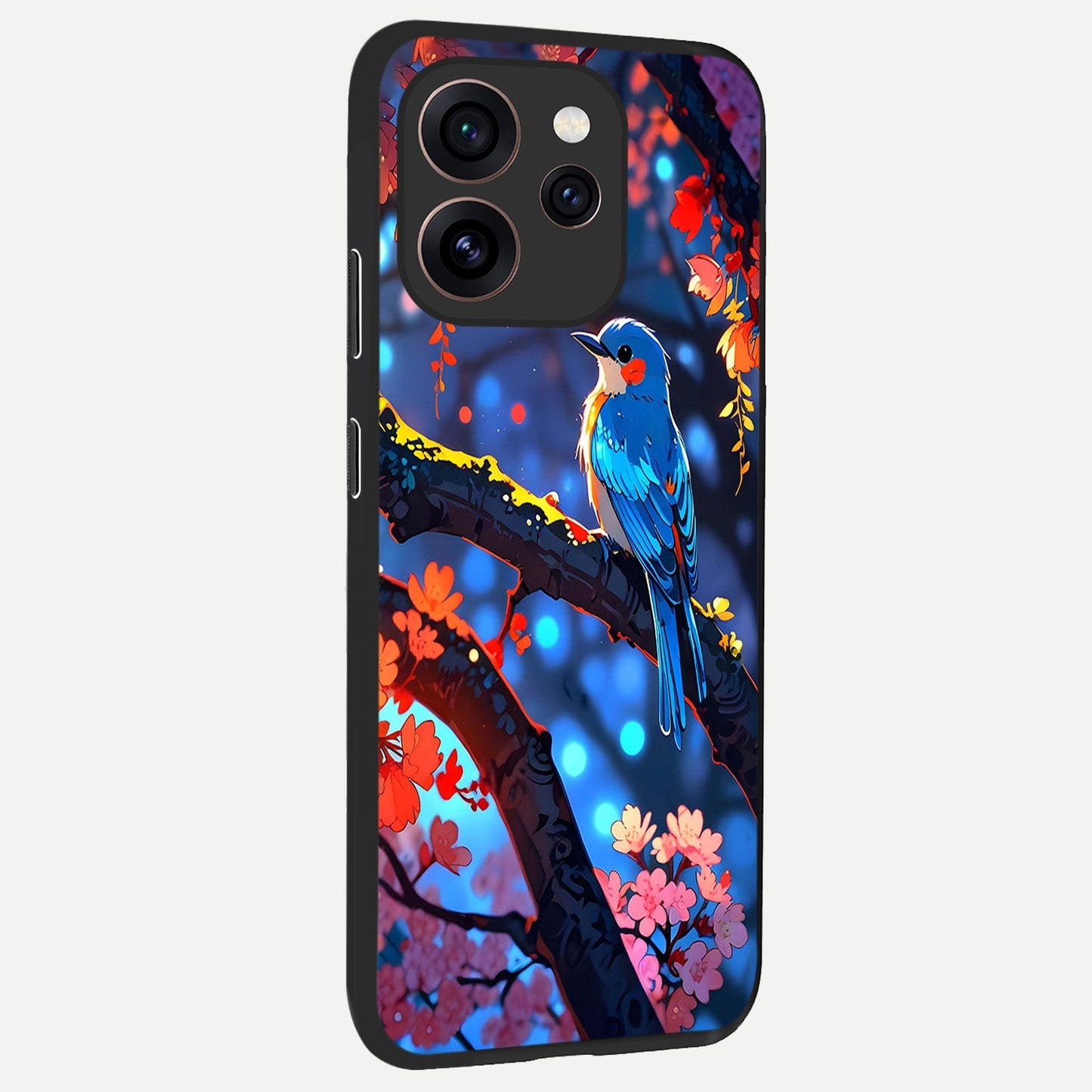 Blooming Water Drift back cover For Oppo Reno 15 Pro slim fit glass case with vibrant aesthetic design