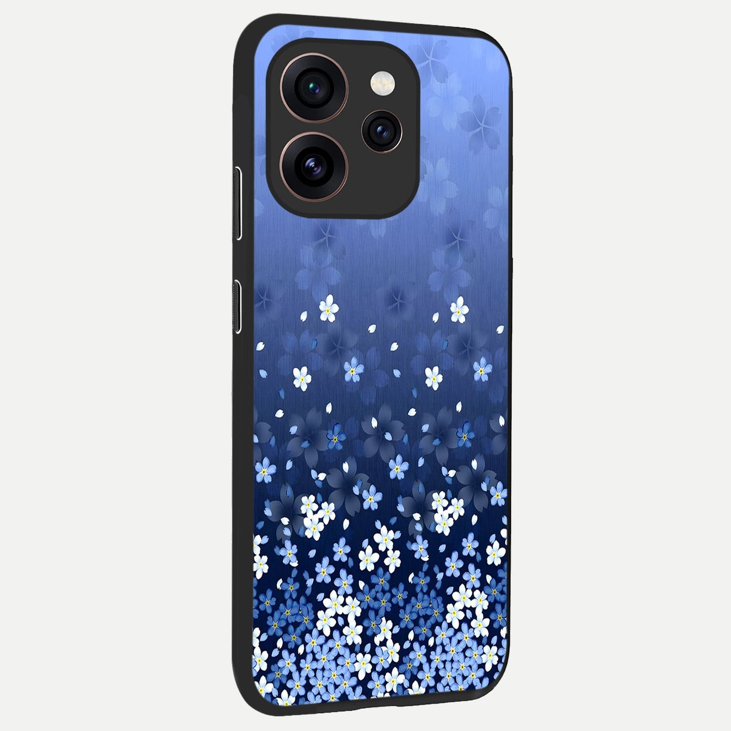 Blue Starry back cover For Oppo Reno 15 Pro slim fit glass case with vibrant aesthetic design