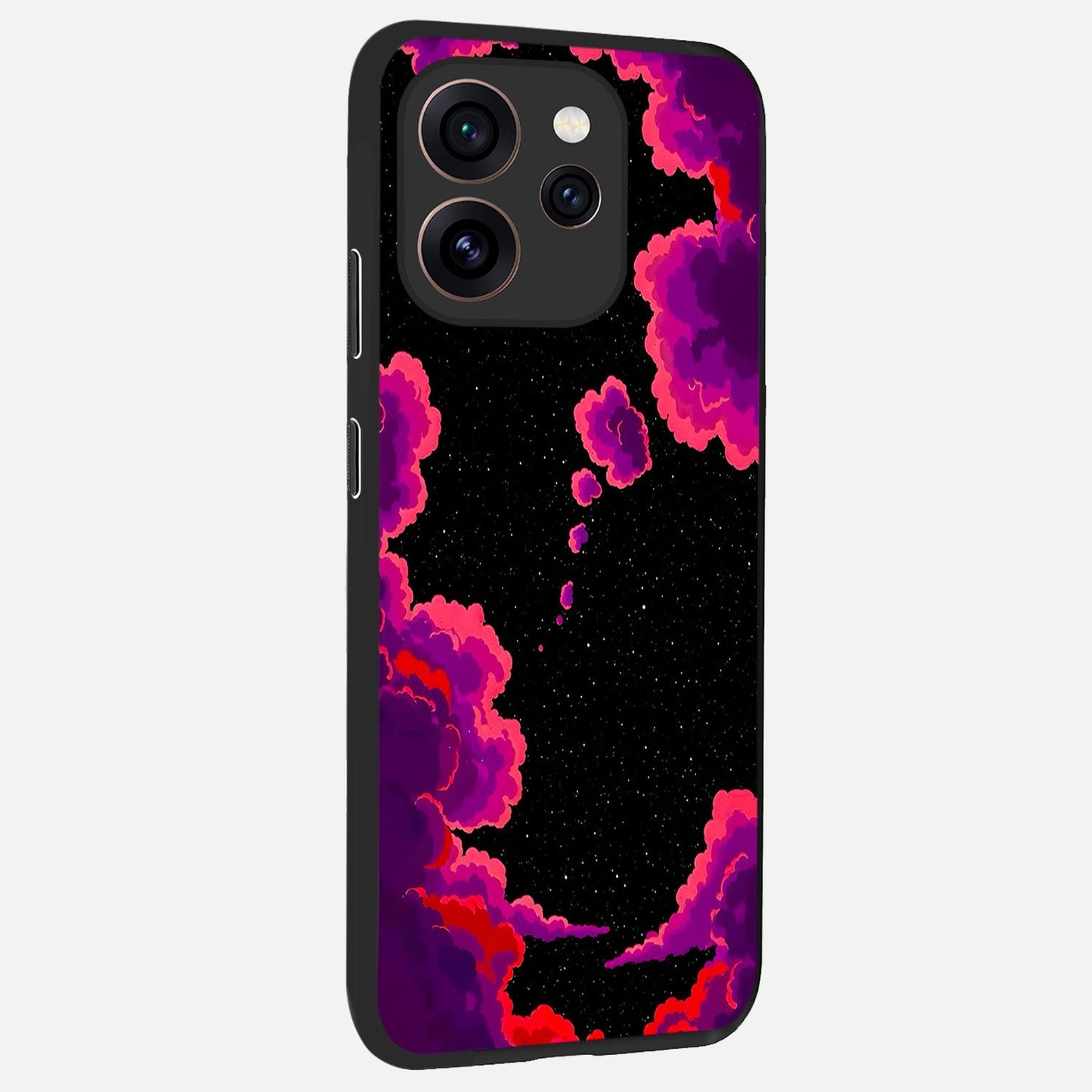 Galaxy Dream Frame back cover For Oppo Reno 15 Pro slim fit glass case with vibrant aesthetic design