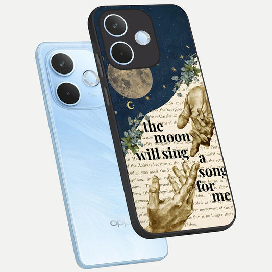 Aesthetic Divine phone case For Oppo Reno 15 Pro mini showing premium glass back cover with detailed artwork