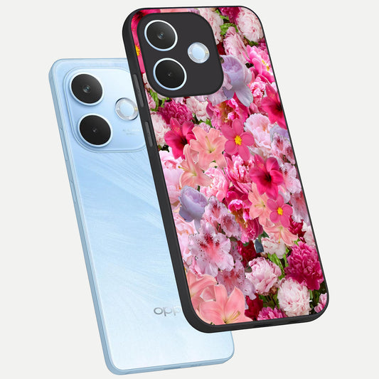 Bloom Crush Fantasy phone case For Oppo Reno 15 Pro mini showing premium glass back cover with detailed artwork