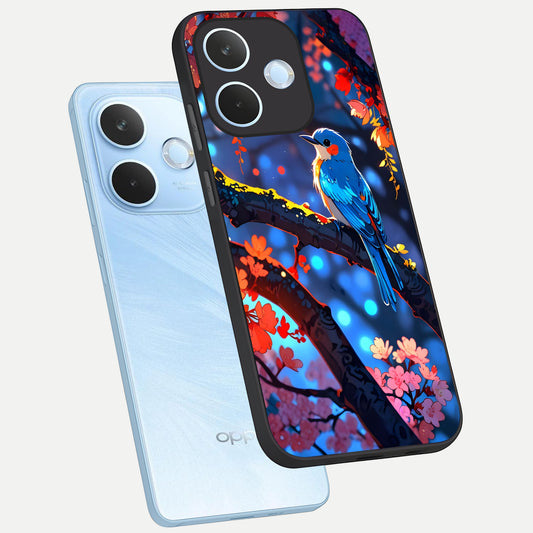 Blooming Water Drift phone case For Oppo Reno 15 Pro mini showing premium glass back cover with detailed artwork