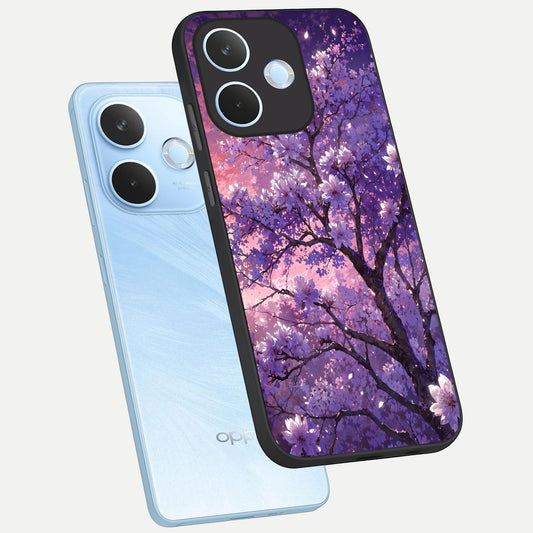 Blossom Tree phone case For Oppo Reno 15 Pro mini showing premium glass back cover with detailed artwork