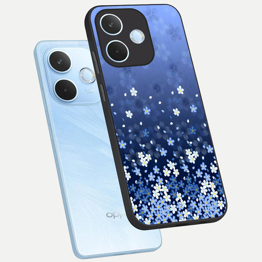 Blue Starry phone case For Oppo Reno 15 Pro mini showing premium glass back cover with detailed artwork
