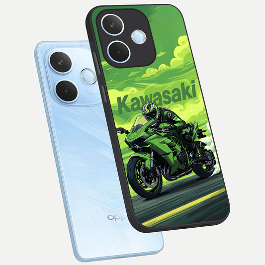 Greenery Sky phone case For Oppo Reno 15 Pro mini showing premium glass back cover with detailed artwork