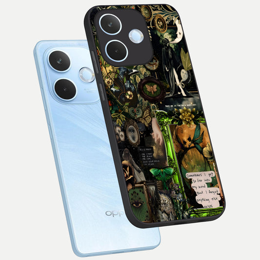 Mystic Woods Secret phone case For Oppo Reno 15 Pro mini showing premium glass back cover with detailed artwork
