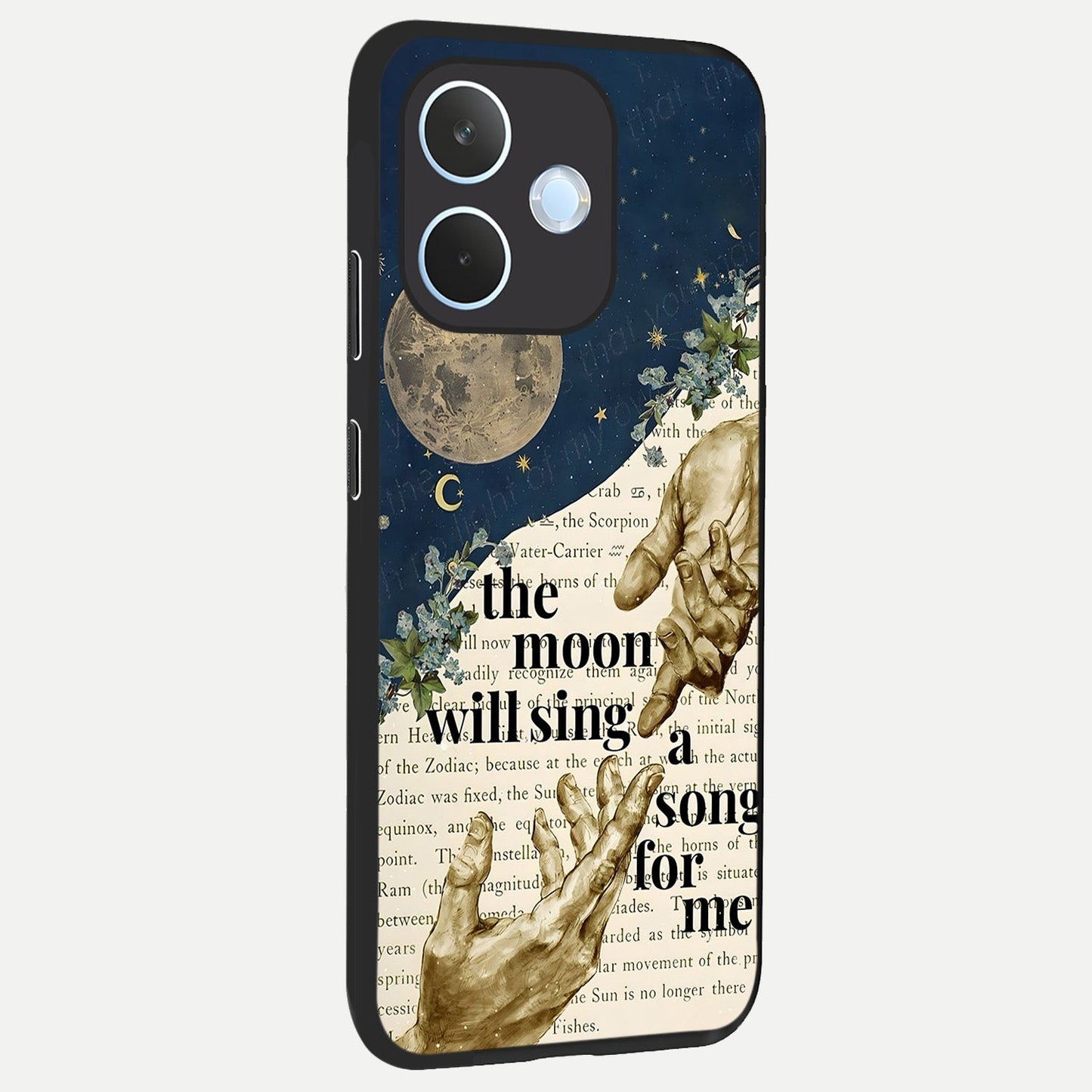 Aesthetic Divine back cover For Oppo Reno 15 Pro mini slim fit glass case with vibrant aesthetic design
