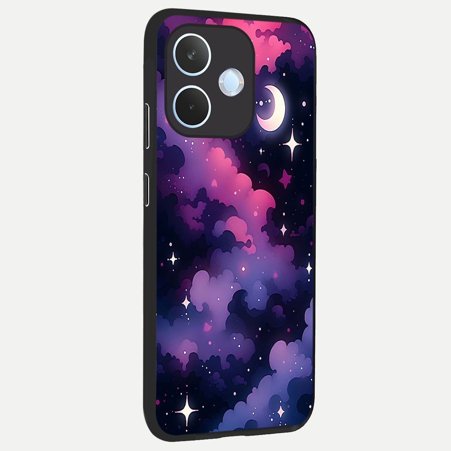 Celestial Moon Magic back cover For Oppo Reno 15 Pro mini slim fit glass case with vibrant aesthetic design