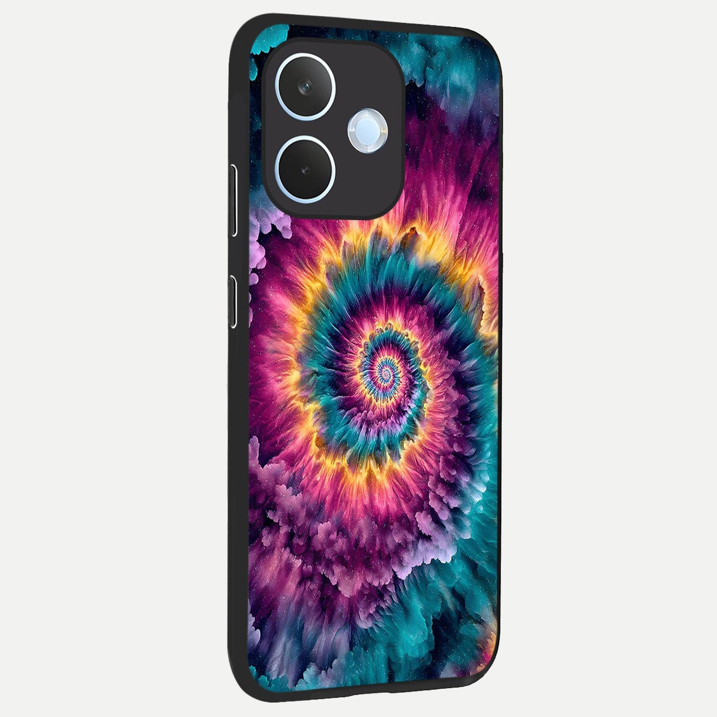 Galactic Spiral Burst back cover For Oppo Reno 15 Pro mini slim fit glass case with vibrant aesthetic design
