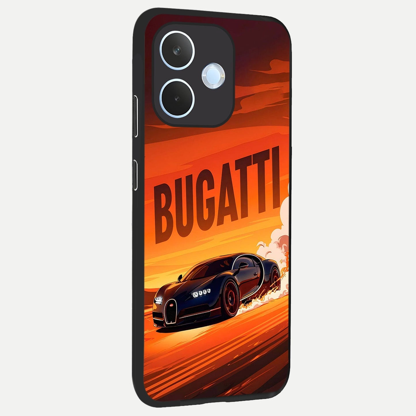 Inferno Bugatti Storm back cover For Oppo Reno 15 Pro mini slim fit glass case with vibrant aesthetic design