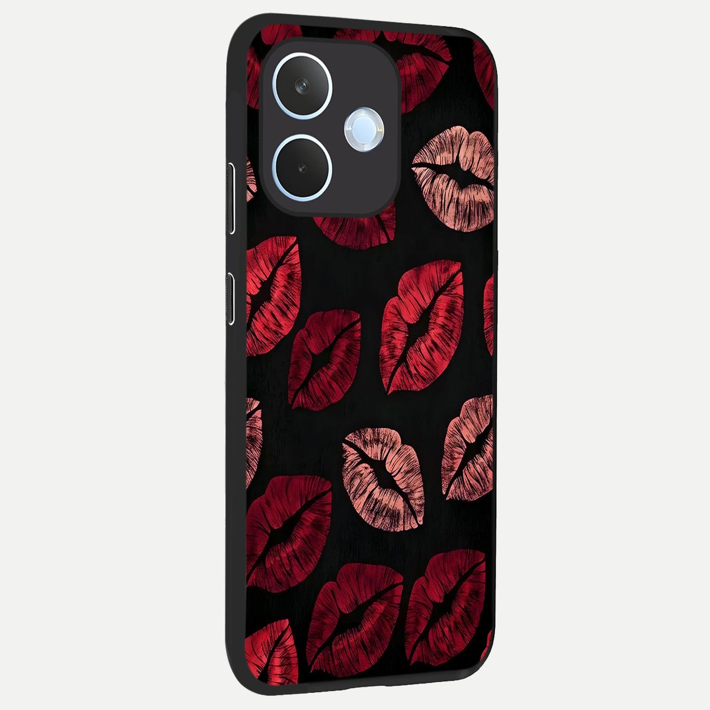 Midnight Kiss Love back cover For Oppo Reno 15 Pro mini slim fit glass case with vibrant aesthetic design