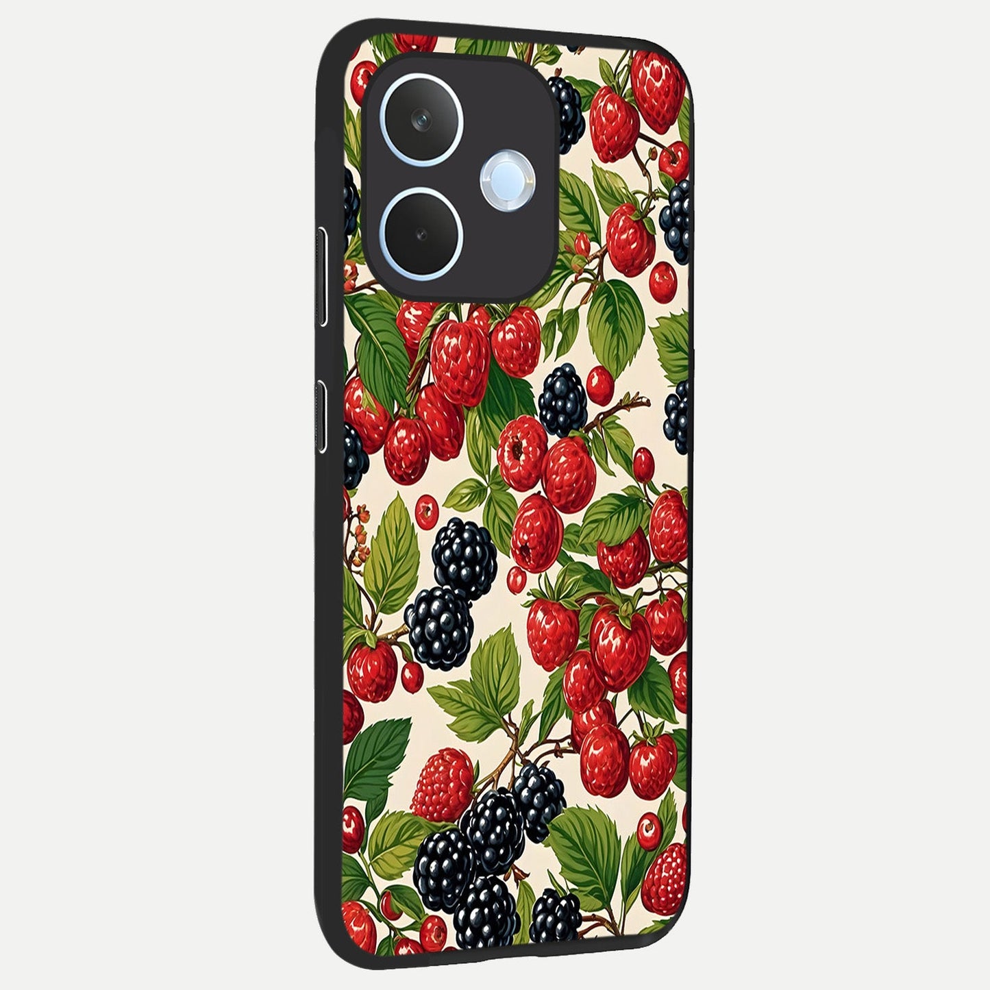 Mixed Berry Collage back cover For Oppo Reno 15 Pro mini slim fit glass case with vibrant aesthetic design
